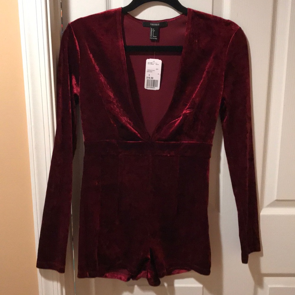 Red Velvet Romper